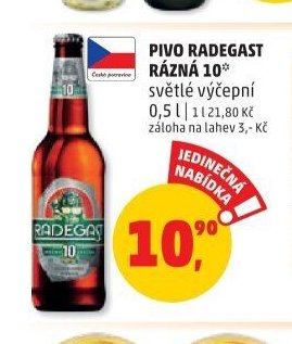 Pivo Radegast Rázná 10*