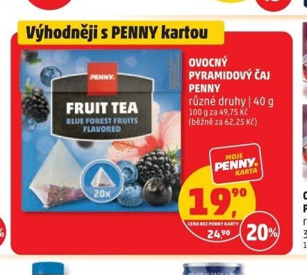 OVOCNÝ PYRAMIDOVÝ ČAJ PENNY