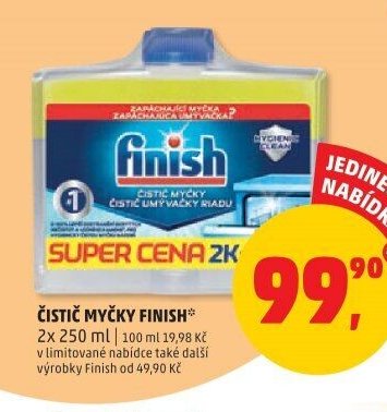 ČISTIČ MYČKY FINISH 2x 250 ml