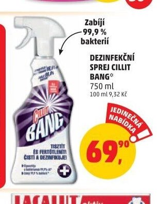 DEZINFEKČNÍ SPREJ CILLIT BANG 750 ml