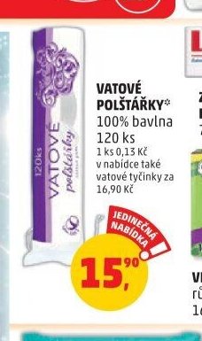 VATOVÉ POLŠTÁŘKY 120 ks