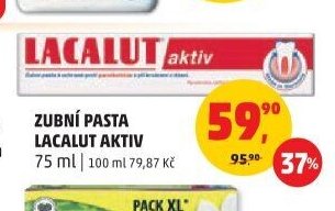 ZUBNÍ PASTA LACALUT AKTIV 75 ml