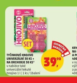 Tyčinkové hnojivo univerzální 30 ks + na orchideje 30 ks