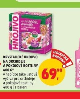 Krystalické hnojivo na orchideje a pokojové rostliny 400 g