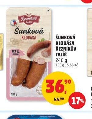 Šunková klobása Řezníkův talíř