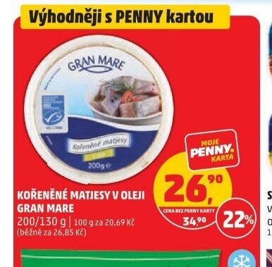 Kořeněné matjesy v oleji Gran Mare