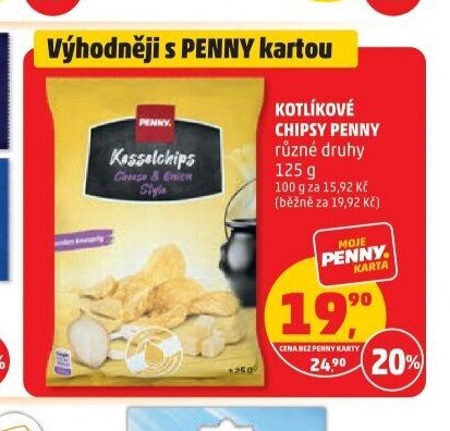 KOTLÍKOVÉ CHIPSY PENNY