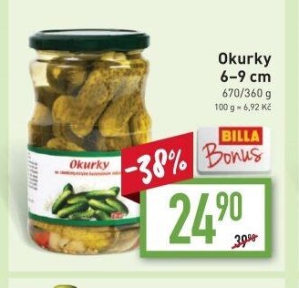 Okurky 6–9 cm