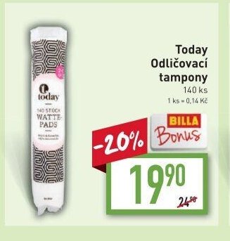 Today Odličovací tampony
