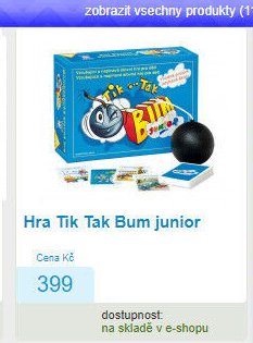 Hra Tik Tak Bum junior
