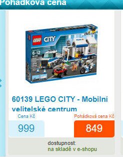 60139 LEGO CITY - Mobilní velitelské centrum