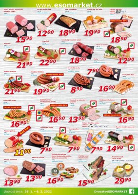 akční leták ESO MARKET 26.1.2022-6.2.2022