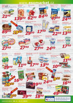 akční leták ESO MARKET 26.1.2022-6.2.2022