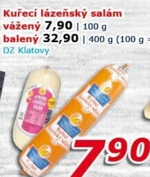 Kuřecí lázeňský salám DZ Klatovy