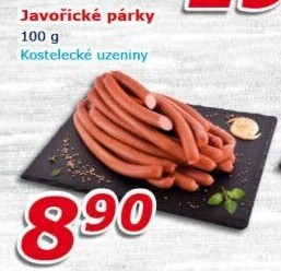Párky javořické Kostelecké uzeniny