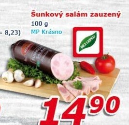 Salám šunkový zauzený Krásno
