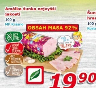 Šunka Amálka nejvyšší jakosti Krásno