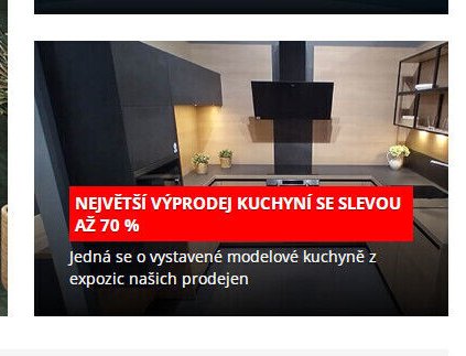 Výprodej kuchyní