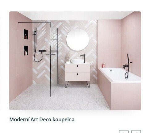 Moderní Art Deco koupelna