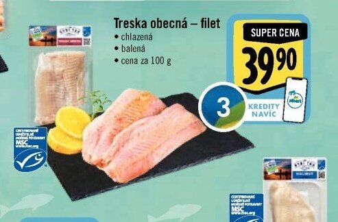 Treska obecná – filet
