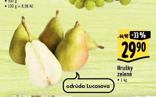 Hrušky zelené