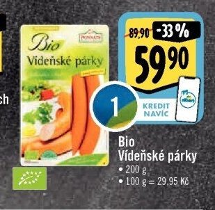 Bio Vídeňské párky