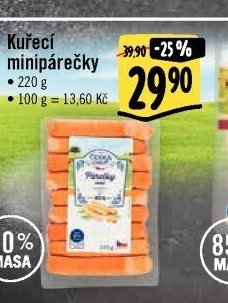Kuřecí minipárečky
