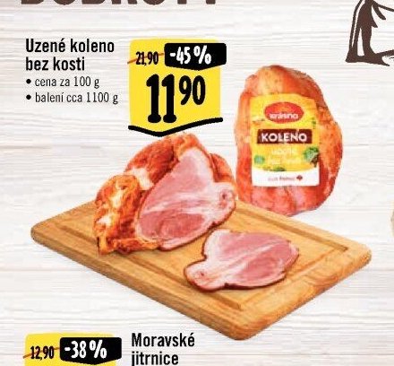 Uzené koleno bez kosti