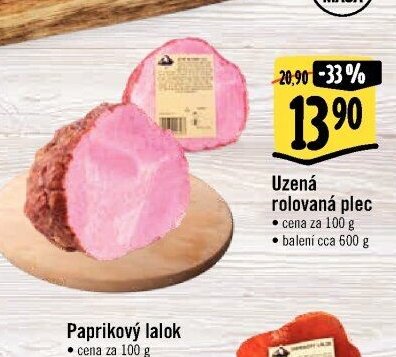 Uzená rolovaná plec