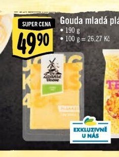 Gouda mladá plátky
