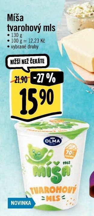 Míša tvarohový mls