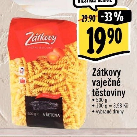 Zátkovy vaječné těstoviny