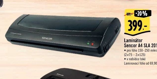 Laminátor Sencor A4 SLA 201