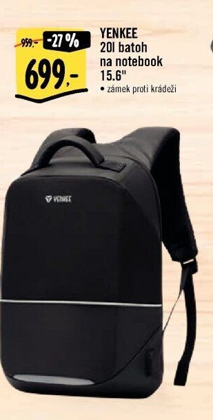 YENKEE 20l batoh na notebook 15.6