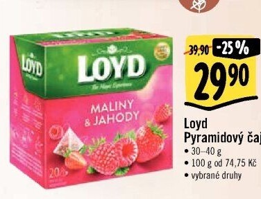 Čaj Loyd - pyramidový