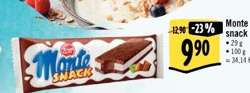 Dezert mléčný Monte Snack Zott
