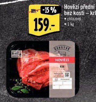 Hovězí přední bez kosti - krk Albert