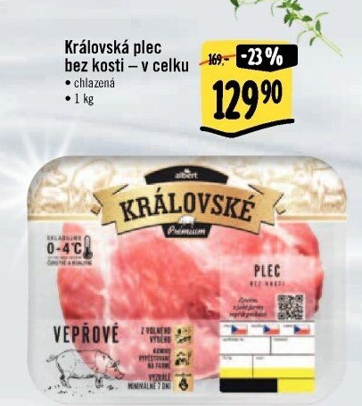 Královská vepřová plec bez kosti Albert