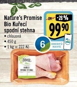 Kuřecí stehna bio Nature'