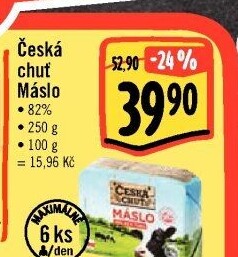 Máslo Česká chuť