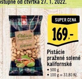Pražené pistácie kalifornské IBK Trade