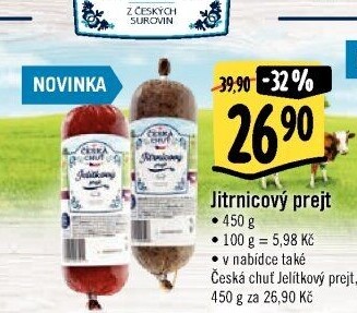 Prejt jitrnicový Česká chuť