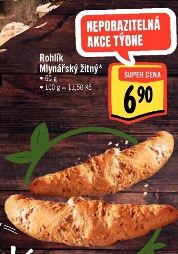 Rohlík Mlynářský žitný Albert