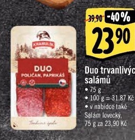 Salám Poličan+Paprikáš duo Krahulík