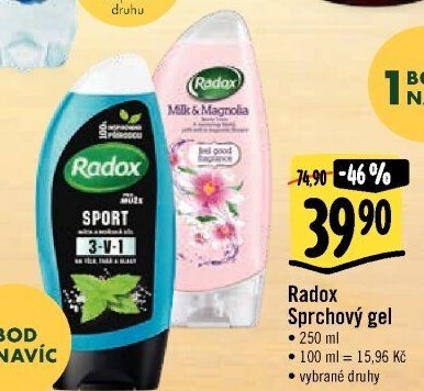Sprchový gel Radox
