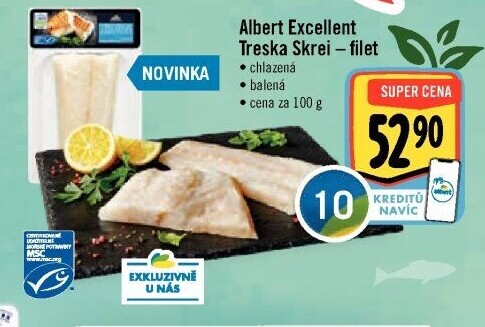 Treska Skrei filet Albert Excellent