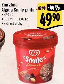Zmrzlina v kelímku Smile Algida