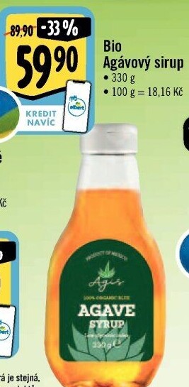 Agávový sirup bio Agis