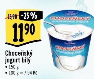 Bílý jogurt smetanový Choceňský