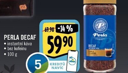 Instantní káva bez kofeinu Decaf AH Perla